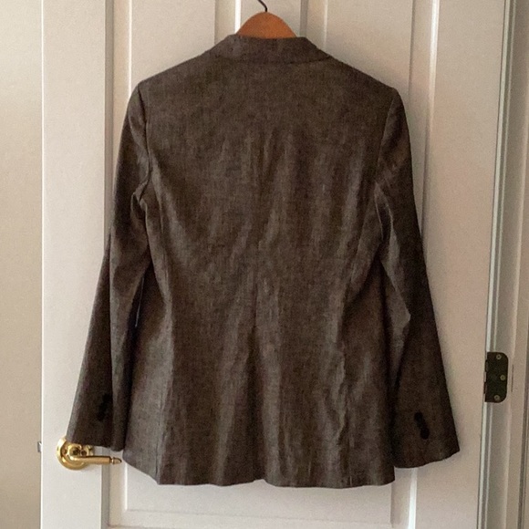 NEW THEORY TEXTURED LINEN JACKET Size 6 - Picture 5 of 9